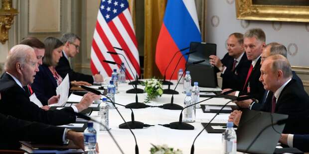 Встреча президентов России и США Владимира Путина и Джо Байдена в Женеве 16 июня 2021 года