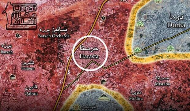 Зачистка котла в Дамаске: положение дел в Гуте показали на новых картах