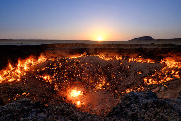 18. «Врата Ада» - газовый кратер, Туркменистан