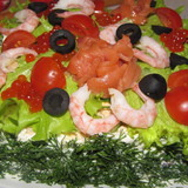 Рыбный закусочный мини-тортик.