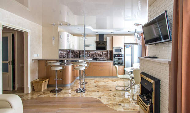 Фотография: Кухня и столовая в стиле Современный, Хай-тек, Классический, Квартира, Проект недели – фото на InMyRoom.ru