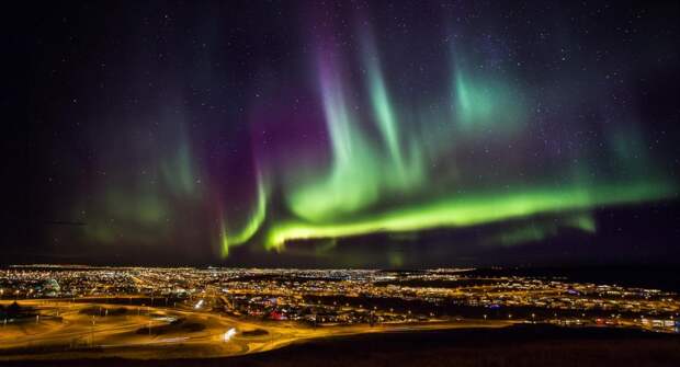 Северное сияние Исландия