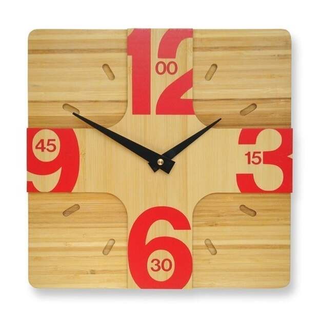 10in Addison Bamboo настенные часы