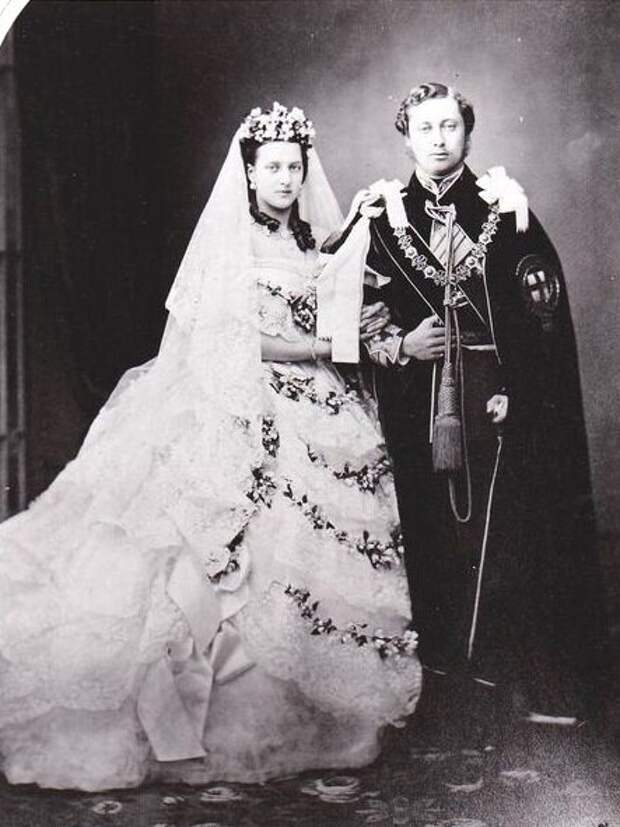 принцесса Александра и наследник Альберт Эдуард, принце Уэльский