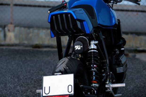 RW Motorcycles: кафе рейсер BMW K100 Blue Moon