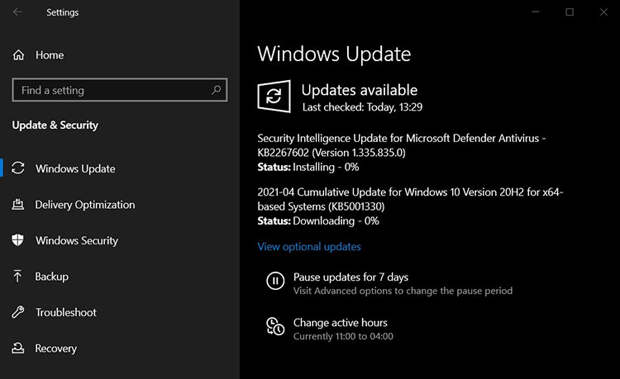Накопительное обновление KB5001330 для Windows 10 вызвало целый ворох критических проблем