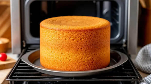 Идеальный бисквит без магии: 1 ложка — и никаких оседаний