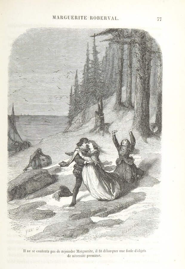 Иллюстрация к одной из книг о Маргерит де ла Рок.