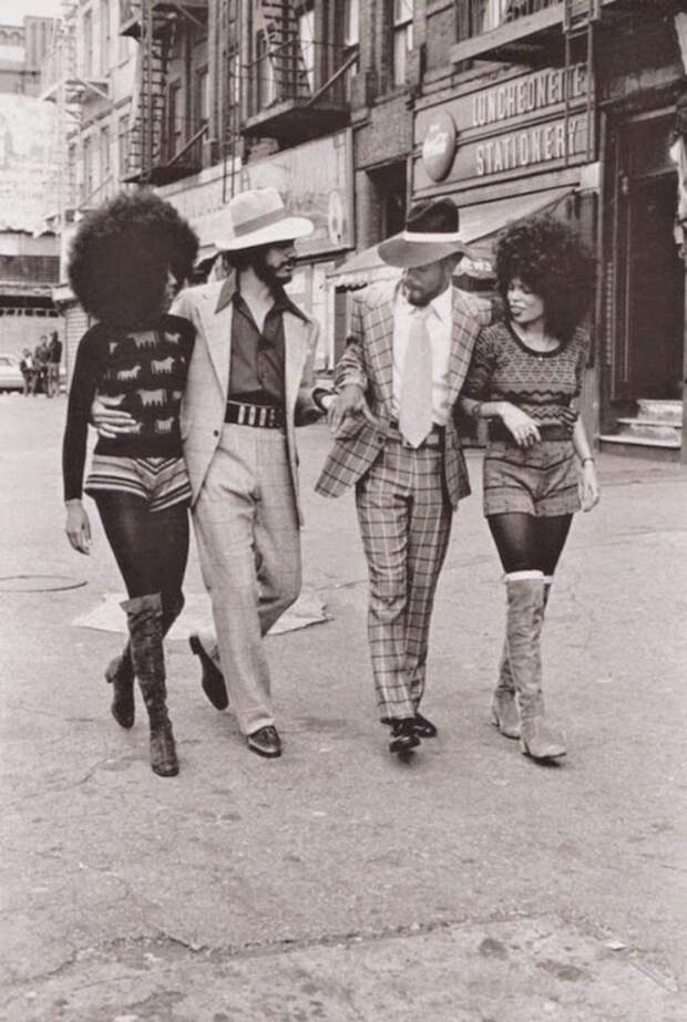 Уличная мода эпохи Винила 70-е, street style, мода