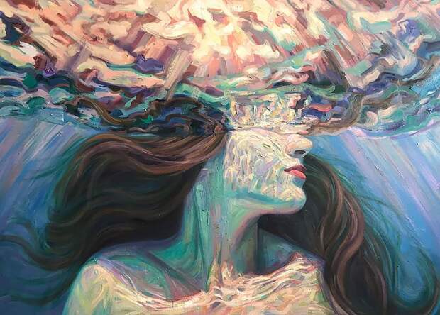Девушки в воде: летние картины калифорнийской художницы Изабель Эмрих