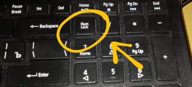 Кнопка Num Lock - в переводе на русский язык "блокировка цифр"
