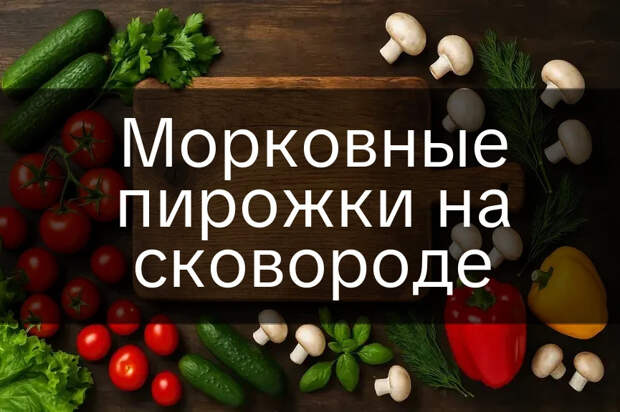 Морковные пирожки на сковороде