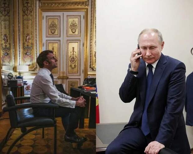Путин и Макарон 
