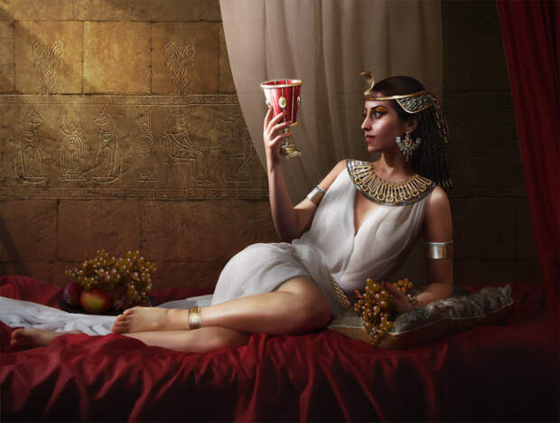 Клеопатра была хитра и в заключении споров./Фото: demiart.ru