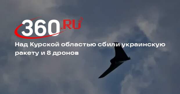 Губернатор Курской области Смирнов: над регионом сбили ракету ВСУ и 8 дронов