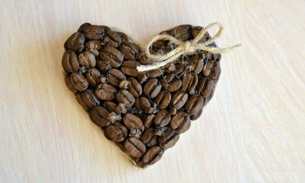сердце кофейное