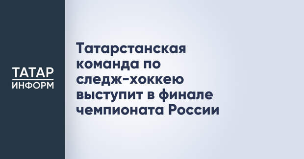 Татарстанская команда по следж-хоккею выступит в финале чемпионата России