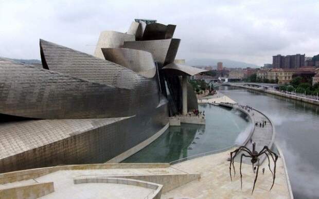 Город Бильбао в Испании Город Бильбао в Испании