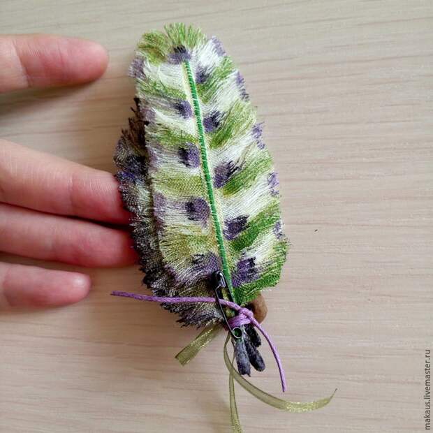 Текстильные перья (DIY)