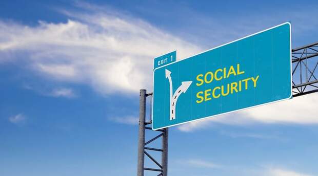Social Security on highway sign.