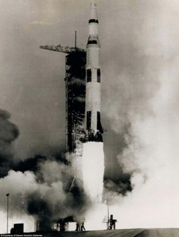 Запуск ракеты Saturn V с капсулой Apollo 13 Apollo, gemini, nasa, Программа Меркурий, космические запуски, космические миссии, космос, фотоархив