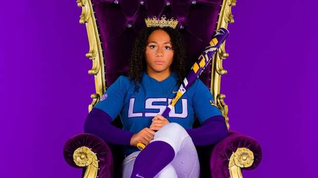 LSU softball Tori Edwards deadlift