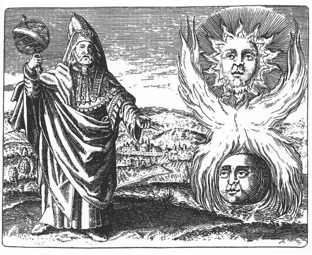 Гермес Трисмегист - языческий бог, которого не отвергла христианская церковь. Гравюра 1624 года. | Фото: cvltnation.com.