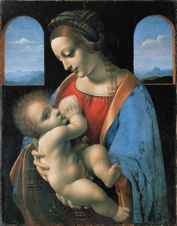 https://upload.wikimedia.org/wikipedia/commons/thumb/6/6f/Leonardo_da_Vinci_attributed_-_Madonna_Litta.jpg/705px-Leonardo_da_Vinci_attributed_-_Madonna_Litta.jpg