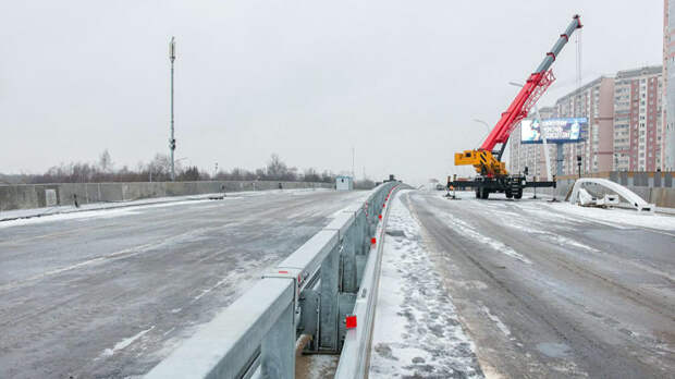 На Варшавке у поселка Бутово открыли путепровод – стройка магистрали от Солнцево близится к финалу