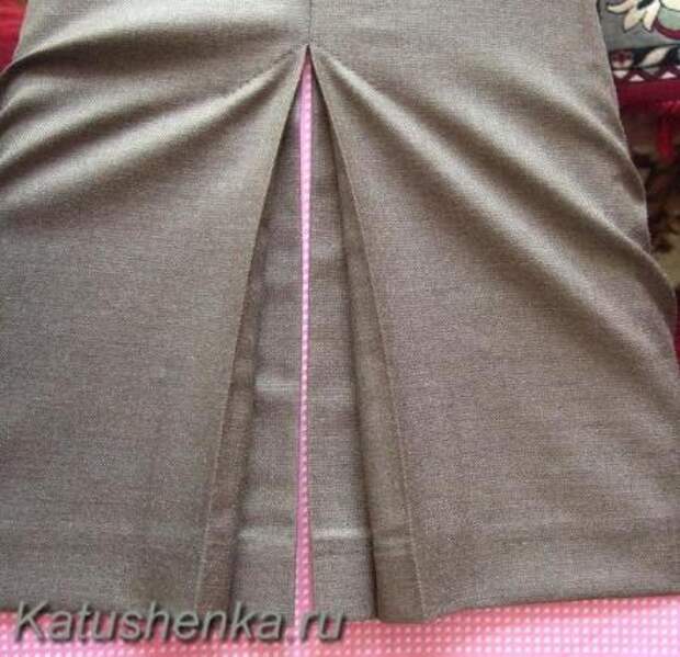 Как сделать разрез на юбке
