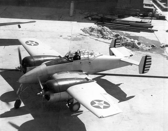 Опытный истребитель Grumman XP-50 Skyrocket (США)