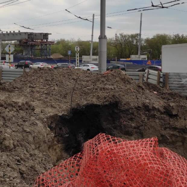 Кабель ЛЭП порвали строители четвертого моста через Обь