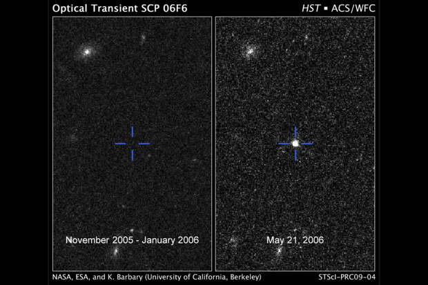 Загадочная вспышка SCP 06F6 была обнаружена в небе 20 лет назад