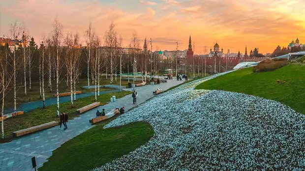 Собянин представил уникальный природный аттракцион из цветов в московском парке «Зарядье»