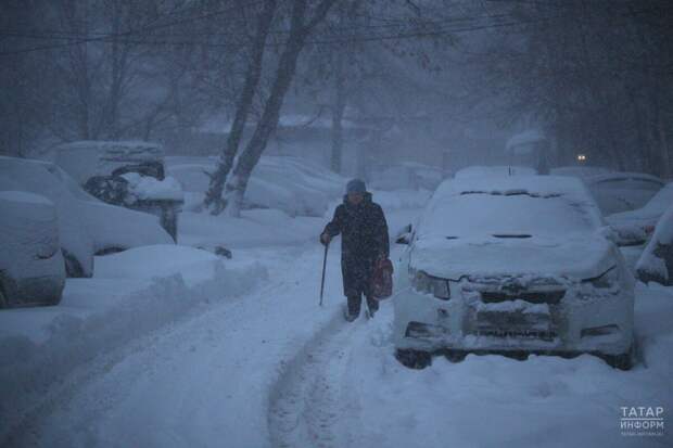 Татарстанда янәдән буран, кар һәм бозлавык көтелә