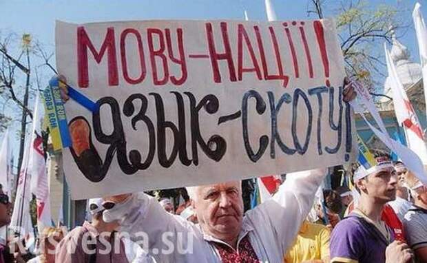 Борьба с русским языком: Бандера прийде, «порядок» наведе | Русская весна