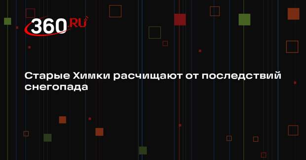 Коммунальщики расчищают дворы Химок от снега