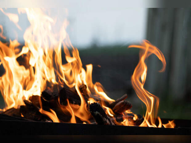 Пожар мусора произошел в Чите