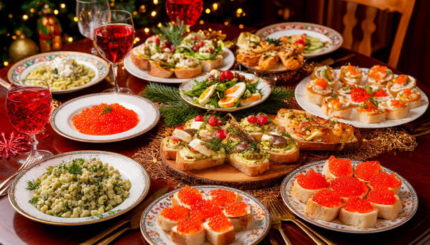 Новогодний стол – какие блюда надоели россиянам и с НАСТУПАЮЩИМ 2026 ГОДОМ, друзья!)