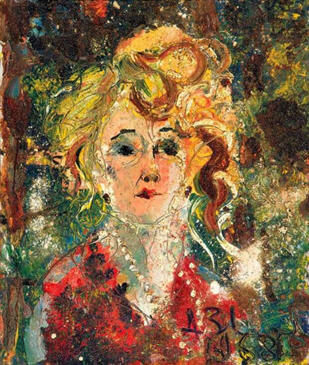 Анатолий Зверев, «Портрет О.М. Асеевой». / Фото: www.pinimg.com Анатолий Зверев, «Портрет О.М. Асеевой». / Фото: www.pinimg.com