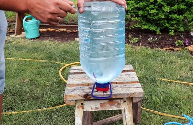 Дренаж из пластиковой бутылки