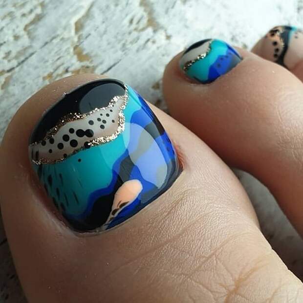 педикюр лета 2019 фото_15