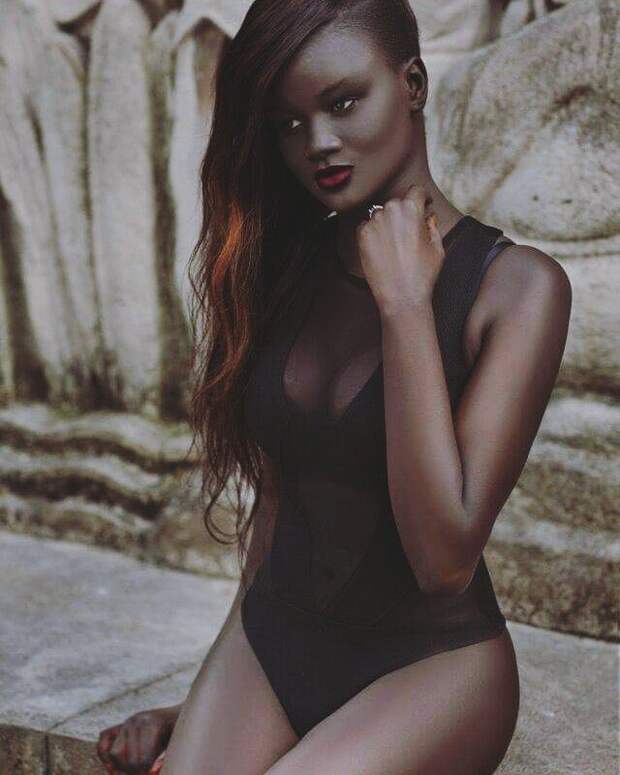 Cамая темнокожая модель в мире девушка, кожа, модель