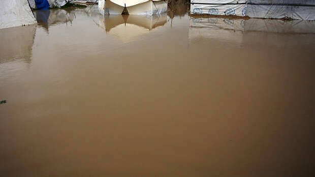 Улицы Махачкалы подтоплены из-за сильных дождей