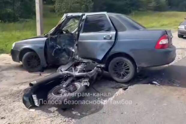 Под Тамбовом в ДТП погиб 42-летний байкер