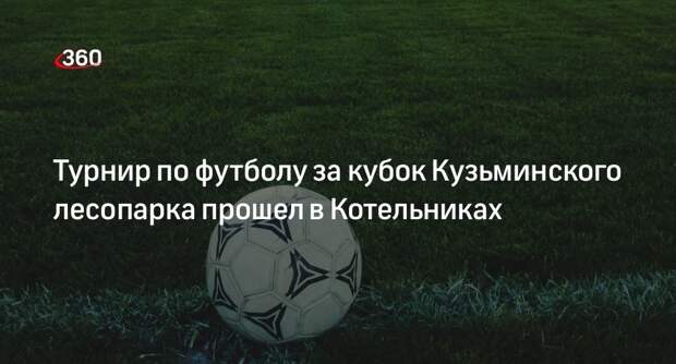 Турнир по футболу за кубок Кузьминского лесопарка прошел в Котельниках