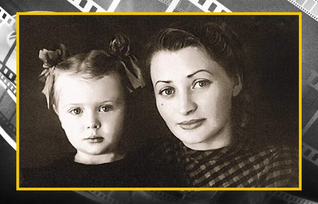 Ирина Азер в детстве с мамой. Ирина Азер в детстве с мамой.