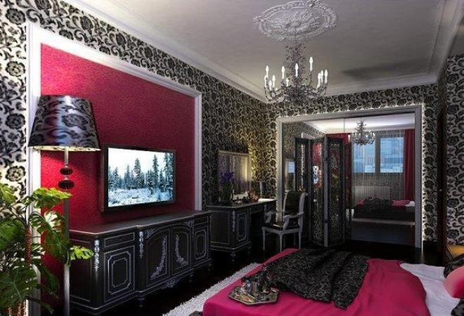 Бордовый цвет: сочетание с другими тонами в интерьере (75 фото)