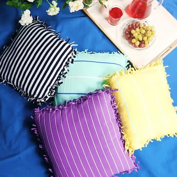 Наволочки для декоративных подушек — своими руками: 7 мастер-классов
