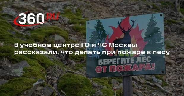 В учебном центре ГО и ЧС Москвы рассказали, что делать при пожаре в лесу